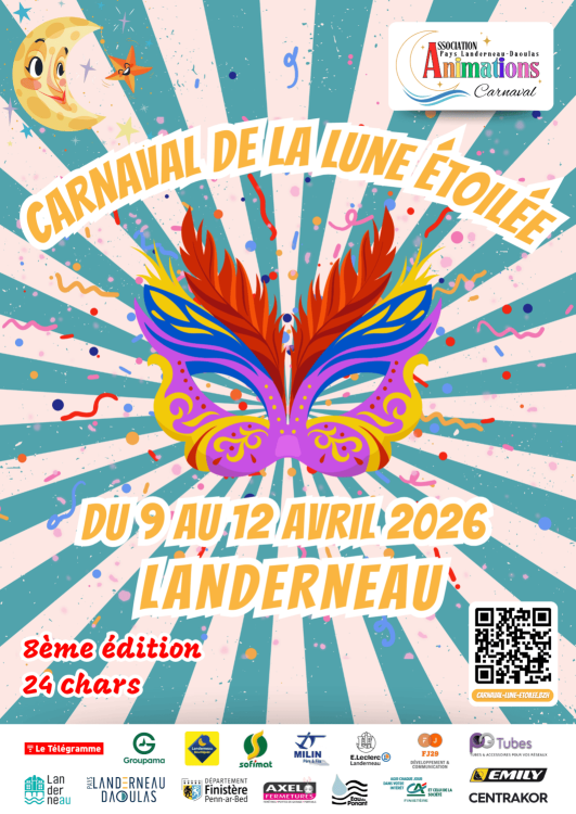 Affiche Carnaval de Landerneau - La lune étoilée 2026